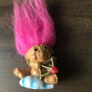 Vintage Cupid Troll Pencil Topper